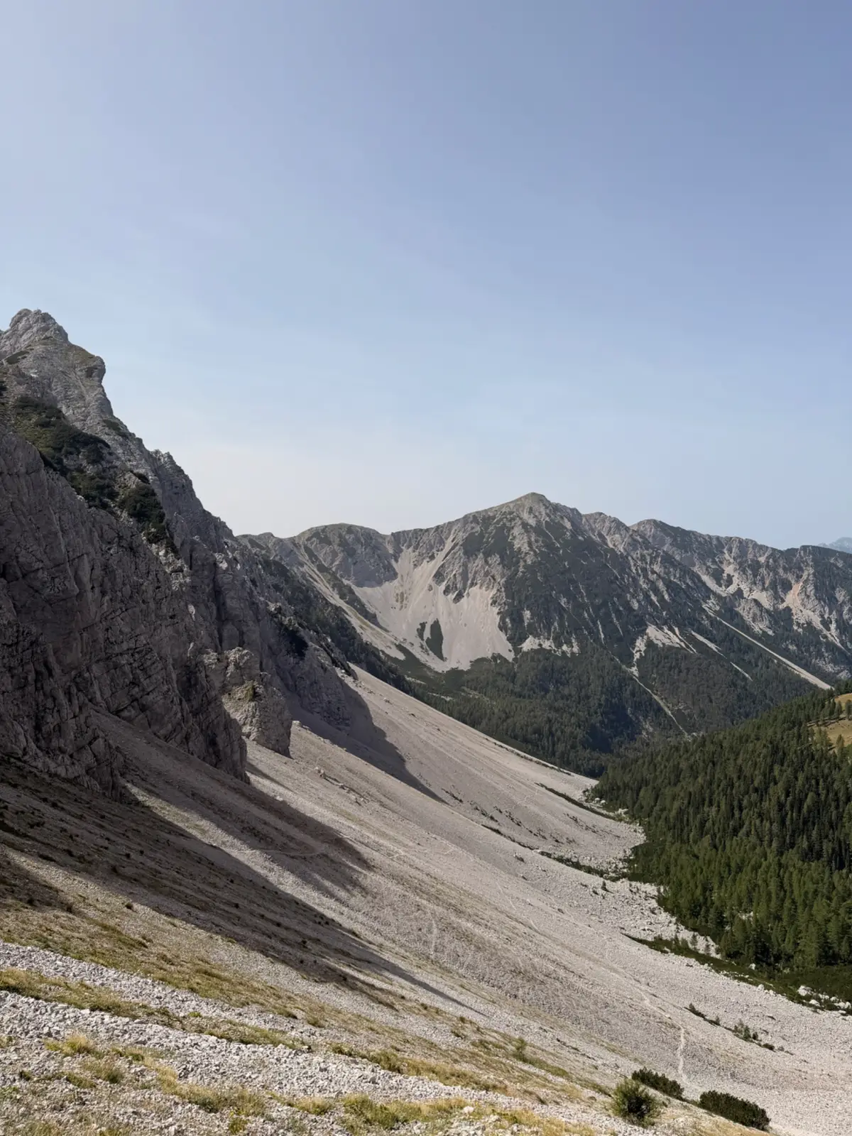 Stol – fotografija s poti