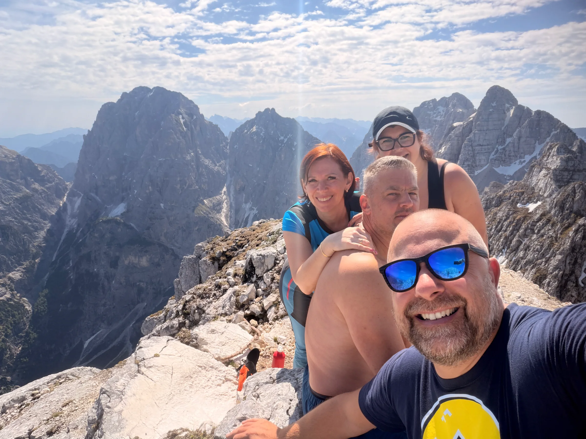Špik Hude police / Cima di Terrarossa – fotografija s poti