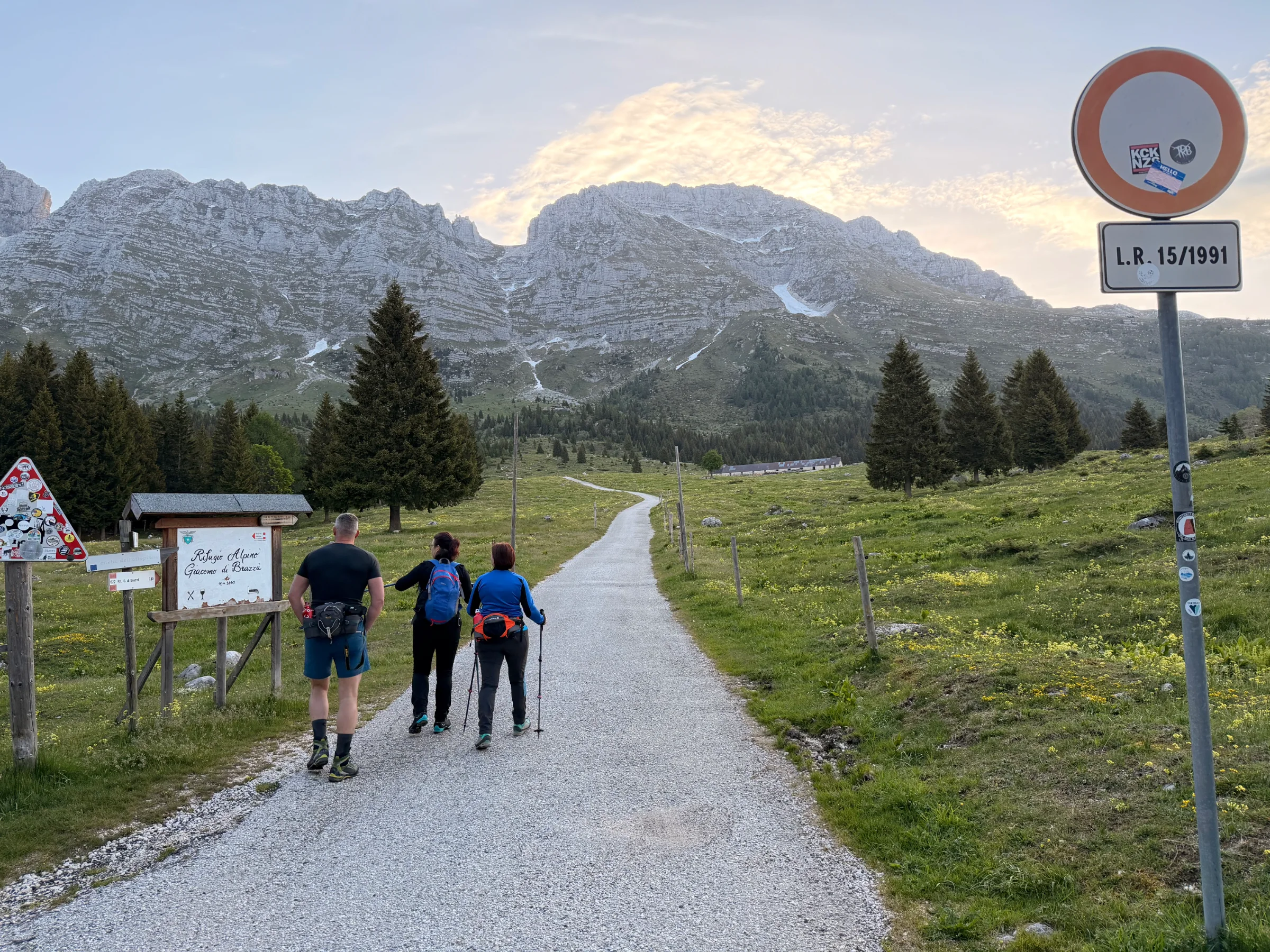 Špik Hude police / Cima di Terrarossa – fotografija s poti